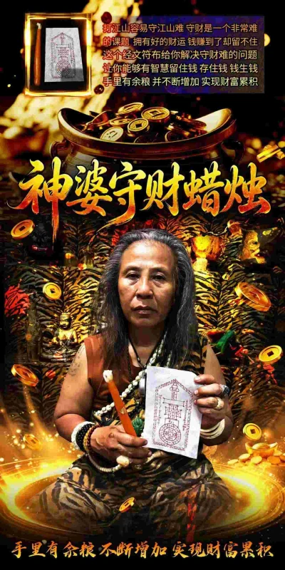 神婆婆‮财守‬蜡烛
